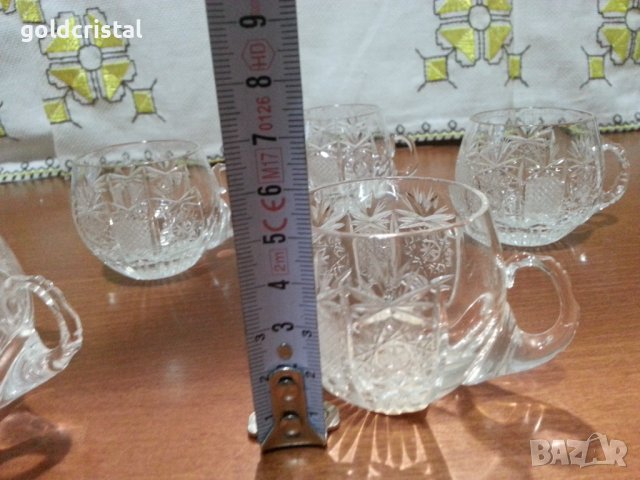 Кристални чаши , снимка 6 - Антикварни и старинни предмети - 44465822