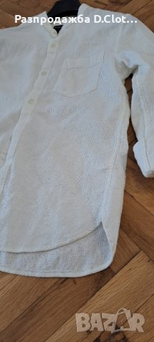 H&M мъжка бяла риза S размер , снимка 4 - Ризи - 44431143