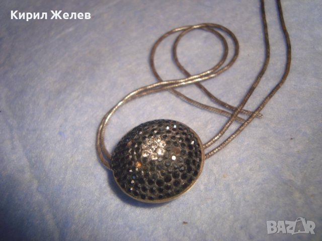 СТАРО ФИНО ЕЛЕГАНТНО СРЕБЪРНО АРТ КОЛИЕ СРЕБРО 925 ИТАЛИЯ с КРИСТАЛЧЕТА 71171, снимка 15 - Колиета, медальони, синджири - 37395471