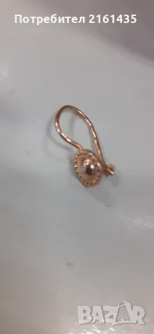 Съветски/ Руски златни обици проба 583, снимка 5 - Обеци - 48344578