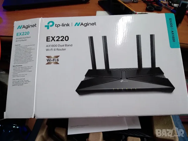 Рутер TP-LINK EX220 AX1800, снимка 14 - Рутери - 54214401