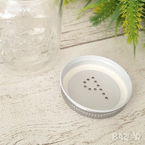 2622 Стъклено бурканче с дръжка и капаче за черен пипер, 130 мл, снимка 4 - Аксесоари за кухня - 35218462