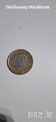 Продавам 1 евро Испания 2001