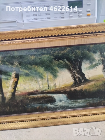 КАРТИНА МАСЛЕНИ БОИ ВЪРХУ ПЛАТНО АВТОРСКА , снимка 3 - Картини - 53117803