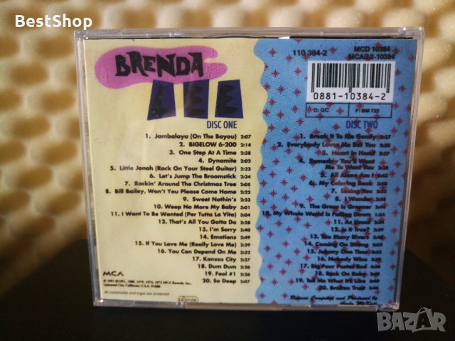 Brenda Lee - Anthology 1956-1980 ( 2 диска ), снимка 2 - CD дискове - 30226297
