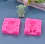 3D Плюшено мече две части Силиконов молд форма за свещи гипс фондан за декорация на торта , снимка 5