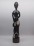 Висока фигура на жена, изработена от дърво, ръчна изработка, снимка 1 - Колекции - 44611058