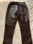 Дамски черен панталон с мокър ефект и връзки SOYA Fashion, снимка 3