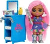 Самолет на Барби с кукла Barbie Extra Mini Minis с много аксесоари, снимка 5