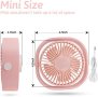 Нов Преносим вентилатор за дом, офис, пътуване къмпинг с USB, снимка 7
