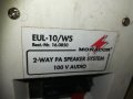 monacor eul-10/ws 2-way pa speakers-100v audio 2бр внос france, снимка 16