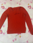 Чисто нова червена блуза с поло , снимка 1 - Блузи с дълъг ръкав и пуловери - 44642533