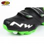 Детски 0бувки за колоездене Northwave HAMMER JUNIOR MATT BLACK - ELECTRIC GREEN / Номер 31, 32, 33, снимка 2