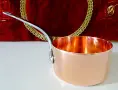 Медна тенджера 1 л.,тиган,чиста червена мед. , снимка 4