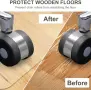 Прозрачна PVC подложка за офис стол 120 × 90 см, снимка 2