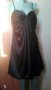 Черна рокля от сатен, тип балон🍀❤M,M/L❤🍀арт.4392