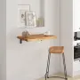 vidaXL Стенен рафт, 60x40x3,8 см, правоъгълен, масив акация, жив ръб, снимка 2