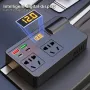 Инвертор преобразувател от 12/24 V на 220 V, 200W ,цифров дисплей, 4 x USB, Type C, QC 3.0 30W, изхо, снимка 4