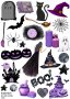 Скрапбук стикери за декорация планер halloween хелоуин самозалепващ лист А5 - различни видове, снимка 7