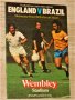 Англия - Бразилия оригинална футболна програма от 1978 г. - Зико, Кевин Кийгън
