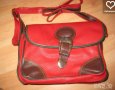 Чанта червена кожа размер 28/17 см, снимка 1 - Чанти - 31918257