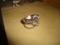 ПРЕКРАСЕН ФЕШЪН АРТ НЕЖЕН ПРЪСТЕН с БЯЛА ПОЗЛАТА и ИСКРЯЩИ ПЪСТРОЦВЕТНИ КАМЪНИ КРИСТАЛИ 17530, снимка 7