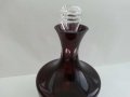Кристална гарафа цветен червен кристал, снимка 6