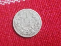 Сребърна монета 1 левъ 1891, снимка 1