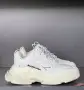 Triple S All-Over Logo White Унисекс👟Дамски Бели Маратонки👟Мъжки Спортни Обувки Код SEM-450, снимка 7