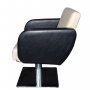 Нов фризьорски стол с ергономичен дизайн М403 - черен и крем бял, снимка 3