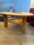 Холна масичка дървена със стъкло, снимка 4