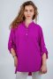 Едноцветна блуза с навиващи се ръкави  XL, XXL, 3XL, снимка 1 - Блузи с дълъг ръкав и пуловери - 44247212