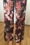 С размер Нов Италиански Дамски Летен Панталон New Collection Pink Широк Флорален Черен Цветен Шарен, снимка 11