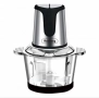 Чопър, 400W, 2 л., 2 скорости, стъклена купа, черен/сребрист, снимка 3