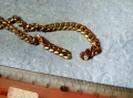 СТАРА ЗДРАВА РЕТРО ПЛЕТКА ПОЗЛАТЕНА МЕДНА ВЕРИЖКА КЮСТЕК СИНДЖИР 37377, снимка 3