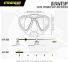 Нов Комплект Маска и Шнорхел Cressi Quantum+Itaca за Гмуркане море, снимка 3