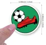 100 бр Топка Топки футбол самозалепващи лепенки стикери за ръчна изработка за подарък, снимка 4