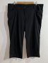Макси ежедневен еластичен летен 7/8 панталон с висока талия и джобове в черно, снимка 1 - Панталони - 42914451