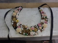Интересен ръчно изработен кичест накит за носия - нагръдник, снимка 5