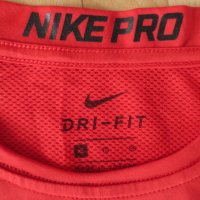 Nike Pro Compression - University Red-Black, снимка 5 - Тениски - 32181354