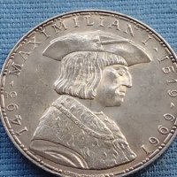 Сребърна монета 50 шилинга 1969г. Австрия 450г. От смъртта на император Максимилиан първи 40385, снимка 10 - Нумизматика и бонистика - 42755608