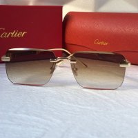 Cartier мъжки слънчеви очила с дървени дръжки, снимка 6 - Слънчеви и диоптрични очила - 42842550