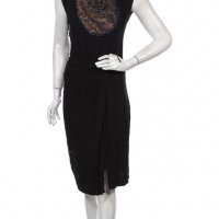 Черна рокля на Desigual, размер M/L, памук, снимка 2 - Рокли - 38360766