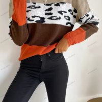 Дамски ежедневен моден пуловер - 023, снимка 5 - Блузи с дълъг ръкав и пуловери - 39132488
