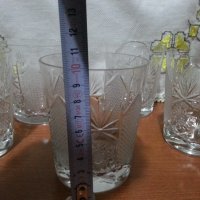 Кристални чаши за вода , снимка 3 - Антикварни и старинни предмети - 44231246