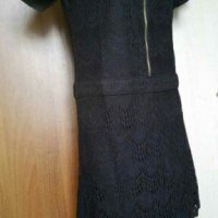 Френска НОВА рокля от памучна дантела в черно 👗🍀М, M/L👗🍀 арт.365, снимка 1 - Рокли - 28041374