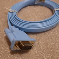 Cisco конзолен сериен кабел RJ45-DB9, снимка 1 - Рутери - 21362661