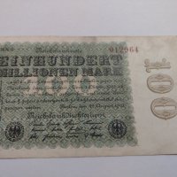 Райх банкнота - Германия - 100 Милиона марки / 1923 година- 17971, снимка 1 - Нумизматика и бонистика - 31020767