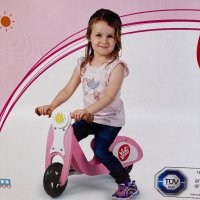 Розов детски велосипед без педали - KidsLand за 2год +, снимка 3 - Велосипеди - 42415831