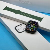ГАРАНЦИОНЕН!!! Apple Watch 7, GPS, Корпус Green Aluminium 45mm, Clover Sport Band, снимка 4 - Смарт часовници - 38942166